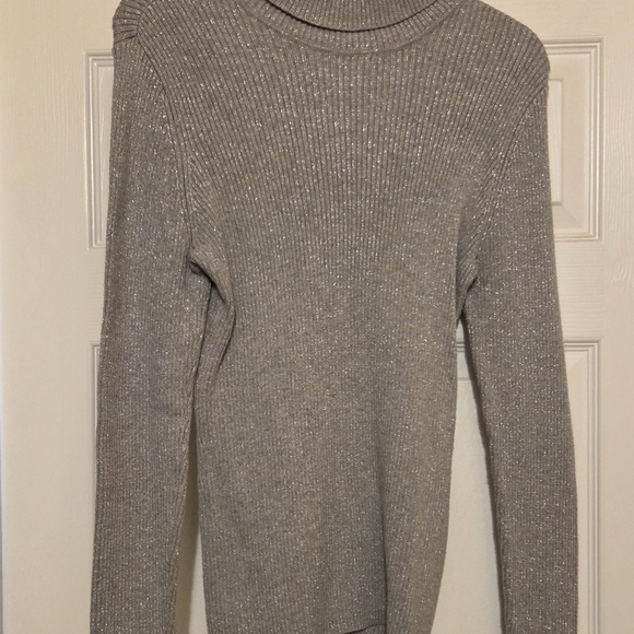 Basic Editions Beige Women's Cowl Neck Sweater - Picture 1 of 5
